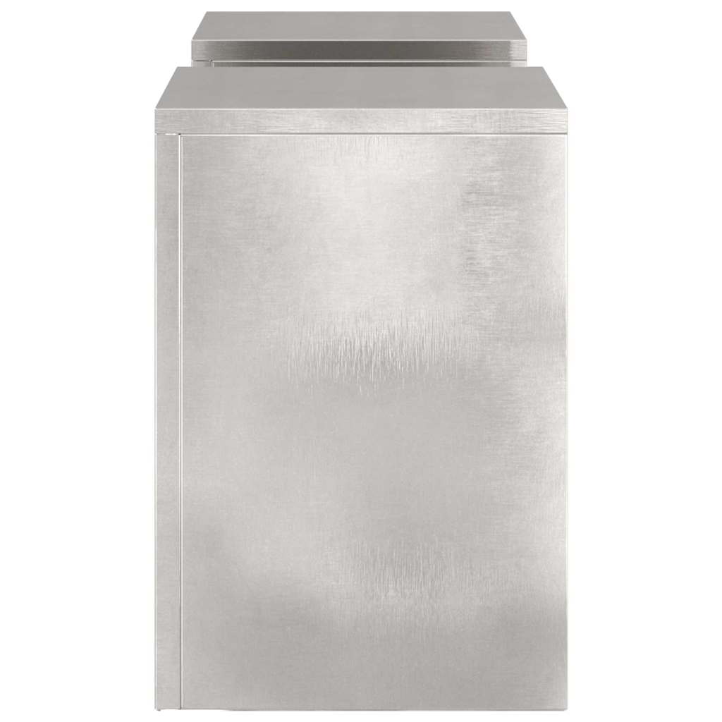 Suportes para plantas 2 pcs Prateado 24 x 24 x 35 cm