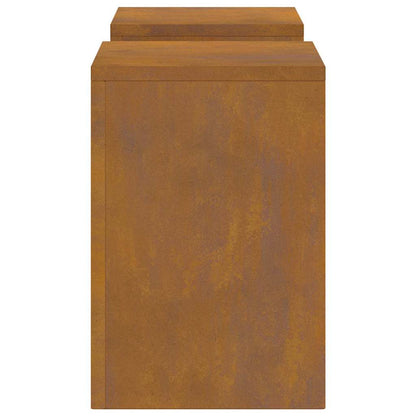 Suportes para plantas 2 pcs Ferro Enferrujado 24 x 24 x 35 cm