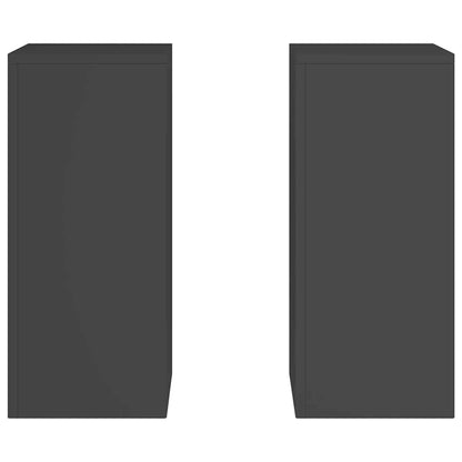 Suportes para plantas 2 pcs Preto 24 x 24 x 55 cm Aço