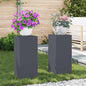 Suportes para plantas 2 pcs Antracite 24 x 24 x 55 cm Aço