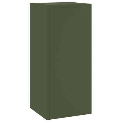 Suportes para plantas 2 pcs Verde-oliva 24 x 24 x 55 cm Aço