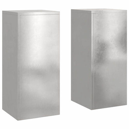 Suportes para plantas 2 pcs Prateado 24 x 24 x 55 cm