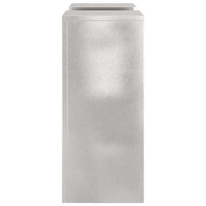 Suportes para plantas 2 pcs Prateado 24 x 24 x 55 cm