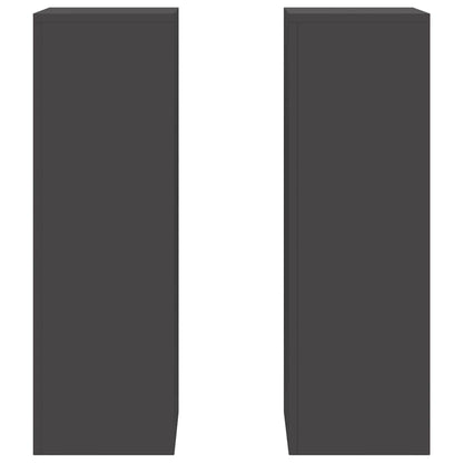 Suportes para plantas 2 pcs Preto 24 x 24 x 75 cm Aço
