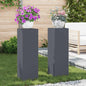 Suportes para plantas 2 pcs Antracite 24 x 24 x 75 cm Aço