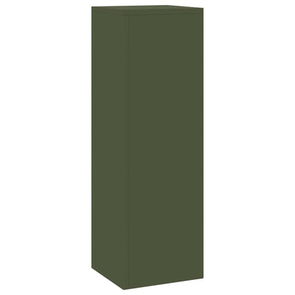 Suportes para plantas 2 pcs Verde-oliva 24 x 24 x 75 cm Aço