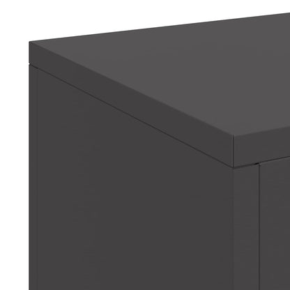 Suportes para plantas 3 pcs Preto 24 x 24 x 75 cm Aço