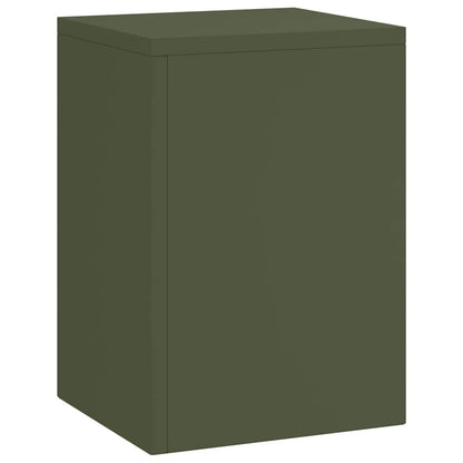Suportes para plantas 3 pcs Verde-oliva 24 x 24 x 75 cm Aço