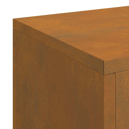 Suportes para plantas 3 pcs Ferro Enferrujado 24 x 24 x 75 cm