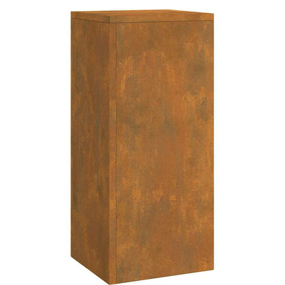 Suportes para plantas 3 pcs Ferro Enferrujado 24 x 24 x 75 cm