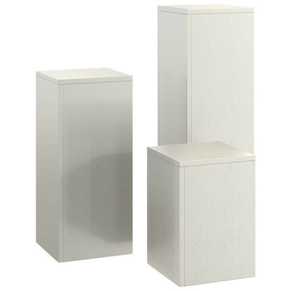 Suportes para plantas 3 pcs Ferro Enferrujado 24 x 24 x 75 cm
