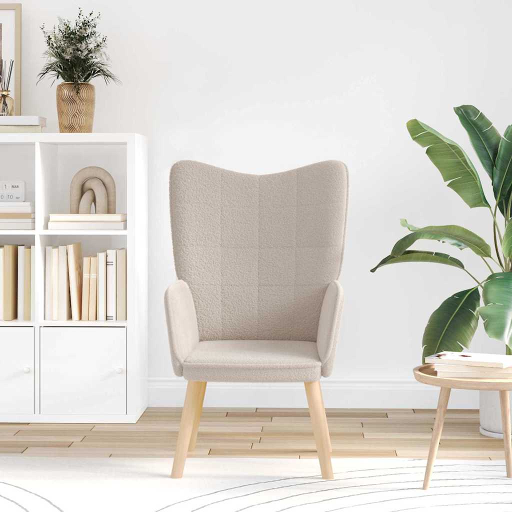 poltrona Cinzento-claro 62 x 67 x 95,5 cm Tecido Sherpa