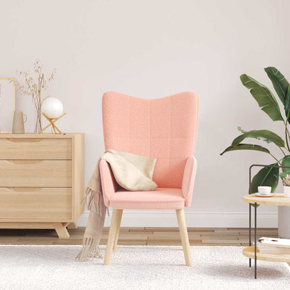 poltrona Rosa 62 x 67 x 95,5 cm Tecido Sherpa