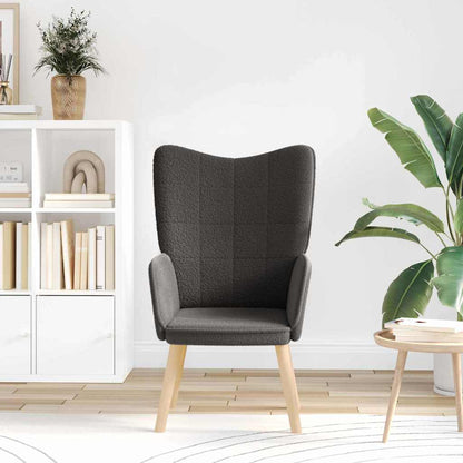 poltrona Cinza Escuro 62 x 67 x 95,5 cm Tecido Sherpa