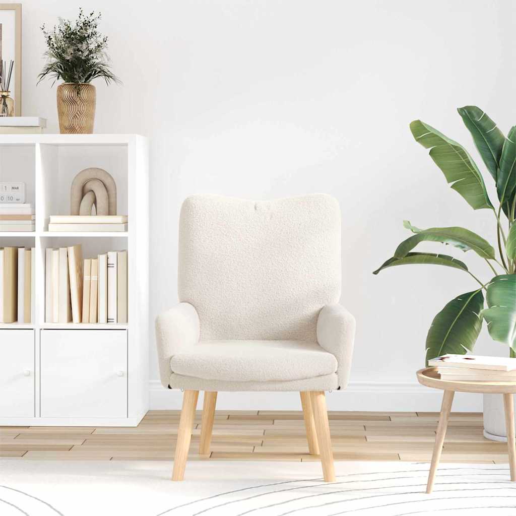 poltrona Creme 63 x 67 x 94 cm tecido