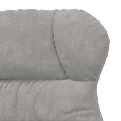 poltrona Cinzento-claro 69 x 74 x 93 cm Veludo