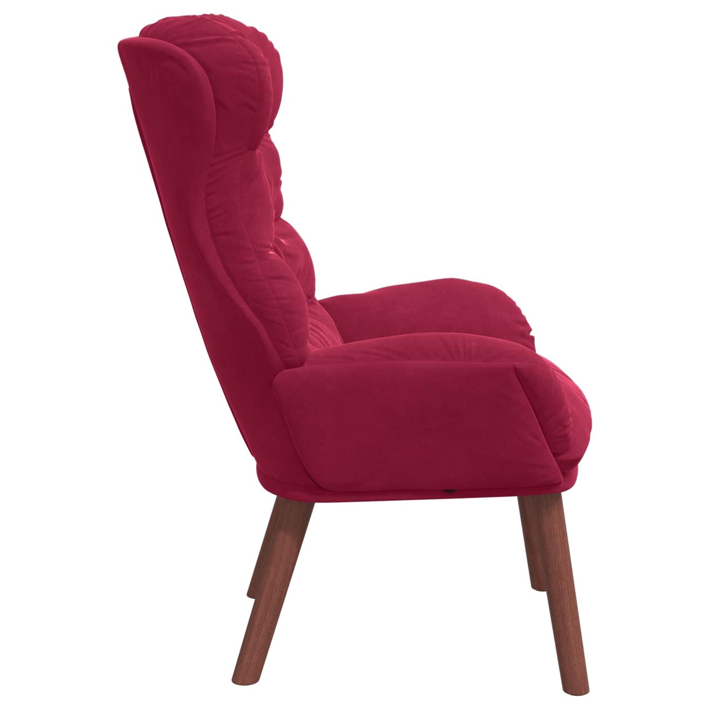 poltrona Vinho Vermelho 69 x 74 x 93 cm Veludo
