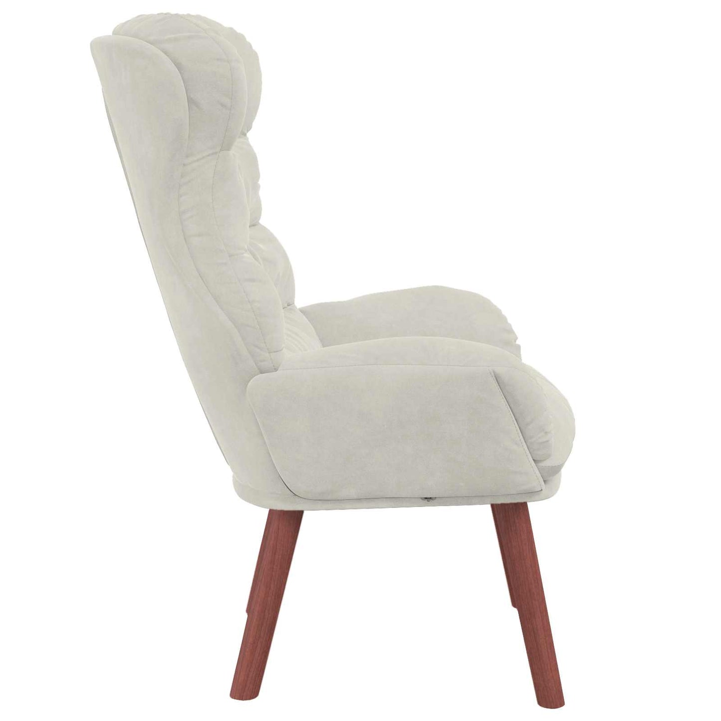 poltrona Creme 69 x 74 x 93 cm Veludo