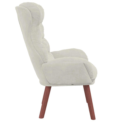 poltrona Creme 69 x 74 x 93 cm Veludo