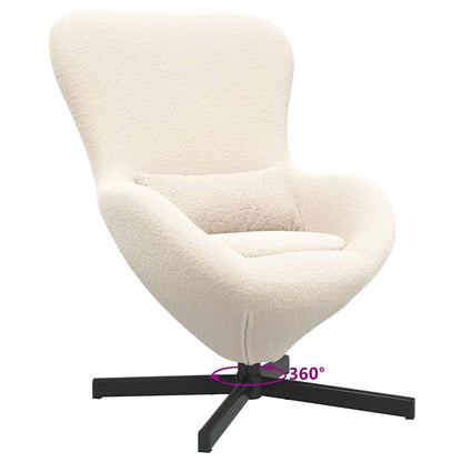 Cadeira ovo Creme 63 x 73 x 90 cm tecido