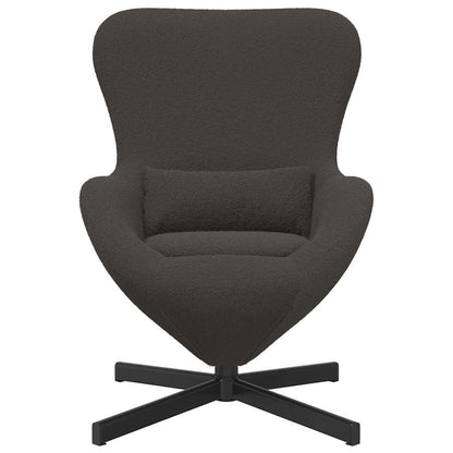 Cadeira ovo Cinza Escuro 63 x 73 x 90 cm tecido