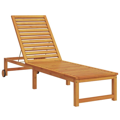 Espreguiçadeira 1-pessoa Castanho 53 x 202 x 89cm