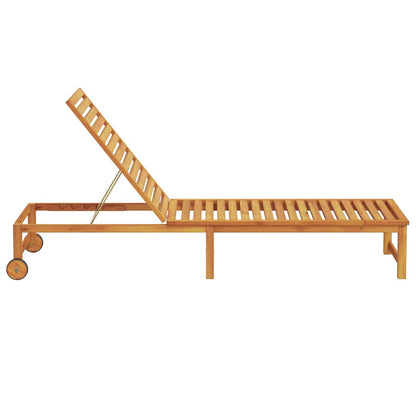 Espreguiçadeira 1-pessoa Castanho 53 x 202 x 89cm