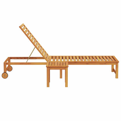 Espreguiçadeira 1-pessoa Castanho 53 x 202 x 89cm
