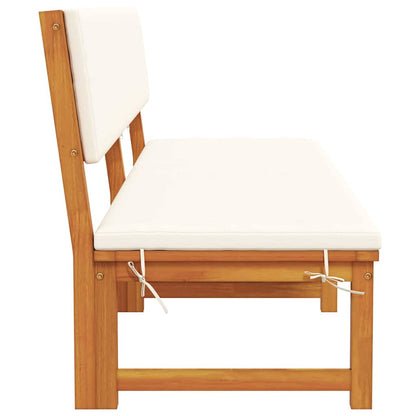 Espreguiçadeira com almofada 1-pessoa Castanho 200 x 57 x 75cm