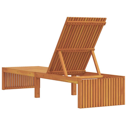 Espreguiçadeira 1-pessoa Castanho 200 x 55 x 94cm