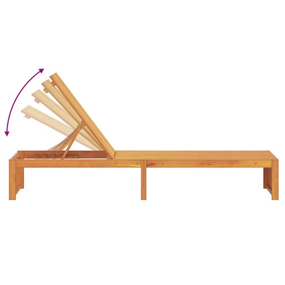 Espreguiçadeira 1-pessoa Castanho 200 x 55 x 94cm
