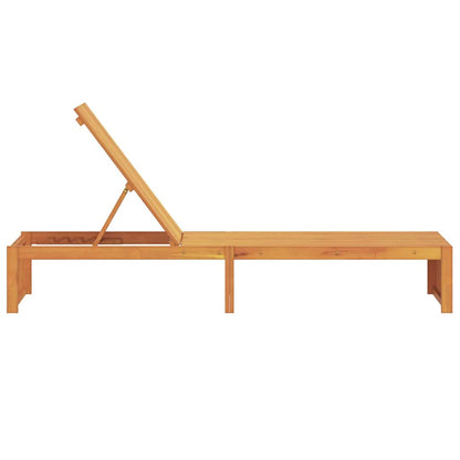 Espreguiçadeira 1-pessoa Castanho 200 x 55 x 94cm