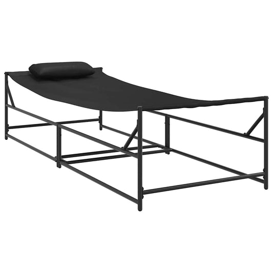 Cama de Sol Antracite 200 x 74 x 73 cm Textileno e Aço