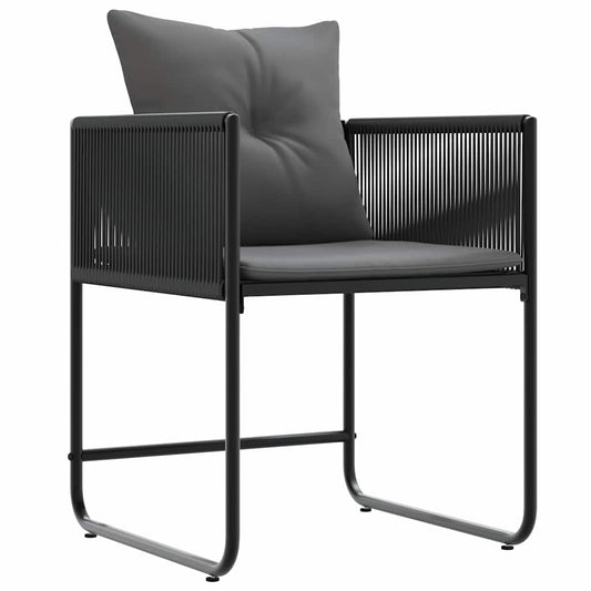 Cadeiras de jardim 4 pcs Preto e antracite