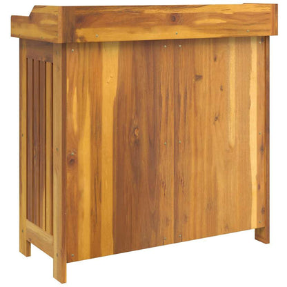 Armário de Jardim com armazenamento Castanho 78 x 36.5 x 78cm