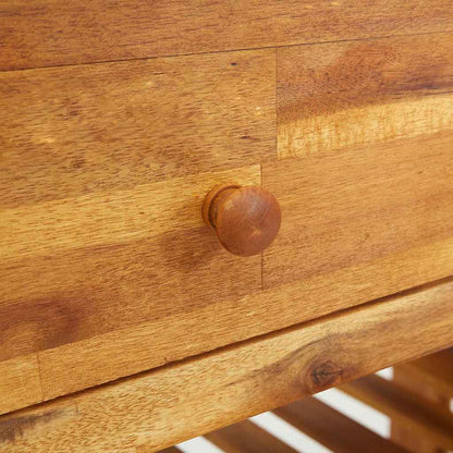 Armário de Jardim com gaveta Castanho 78 x 36.5 x 78cm