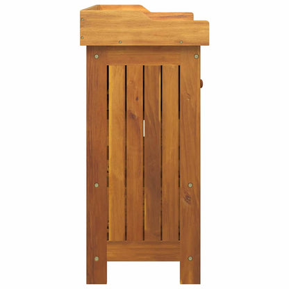 Armário de Jardim com gaveta Castanho 78 x 36.5 x 78cm