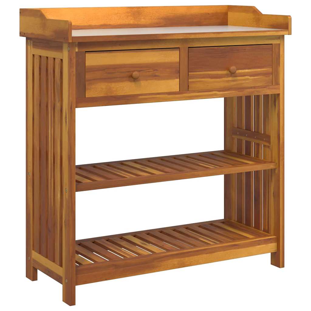 Armário de Jardim com gaveta Castanho 93 x 41.5 x 98cm