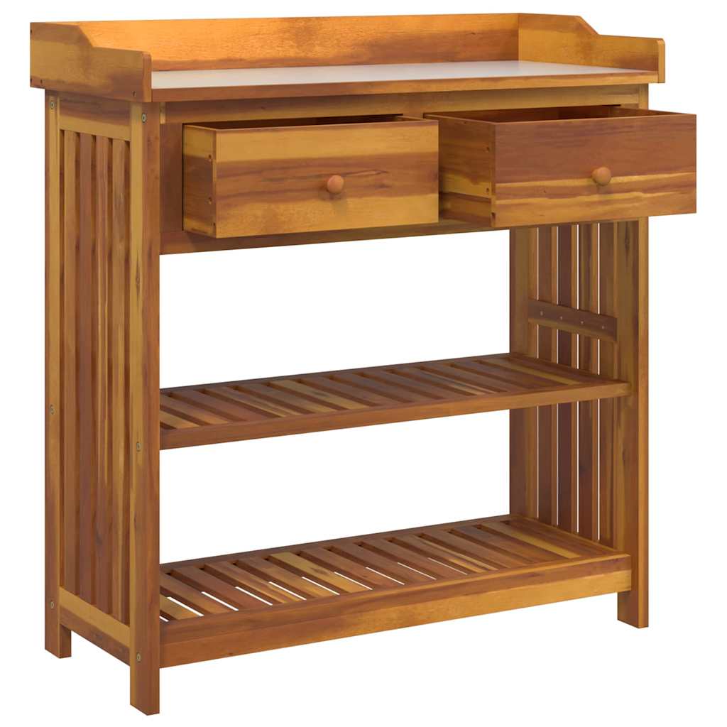 Armário de Jardim com gaveta Castanho 93 x 41.5 x 98cm