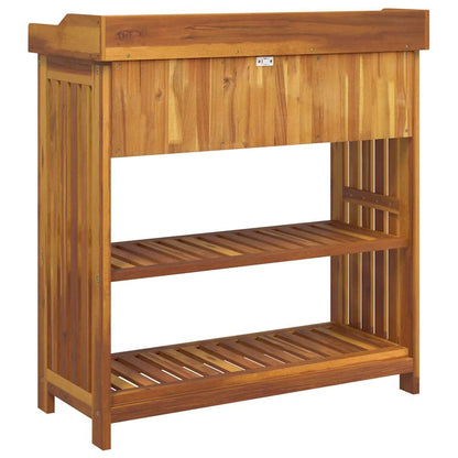 Armário de Jardim com gaveta Castanho 93 x 41.5 x 98cm
