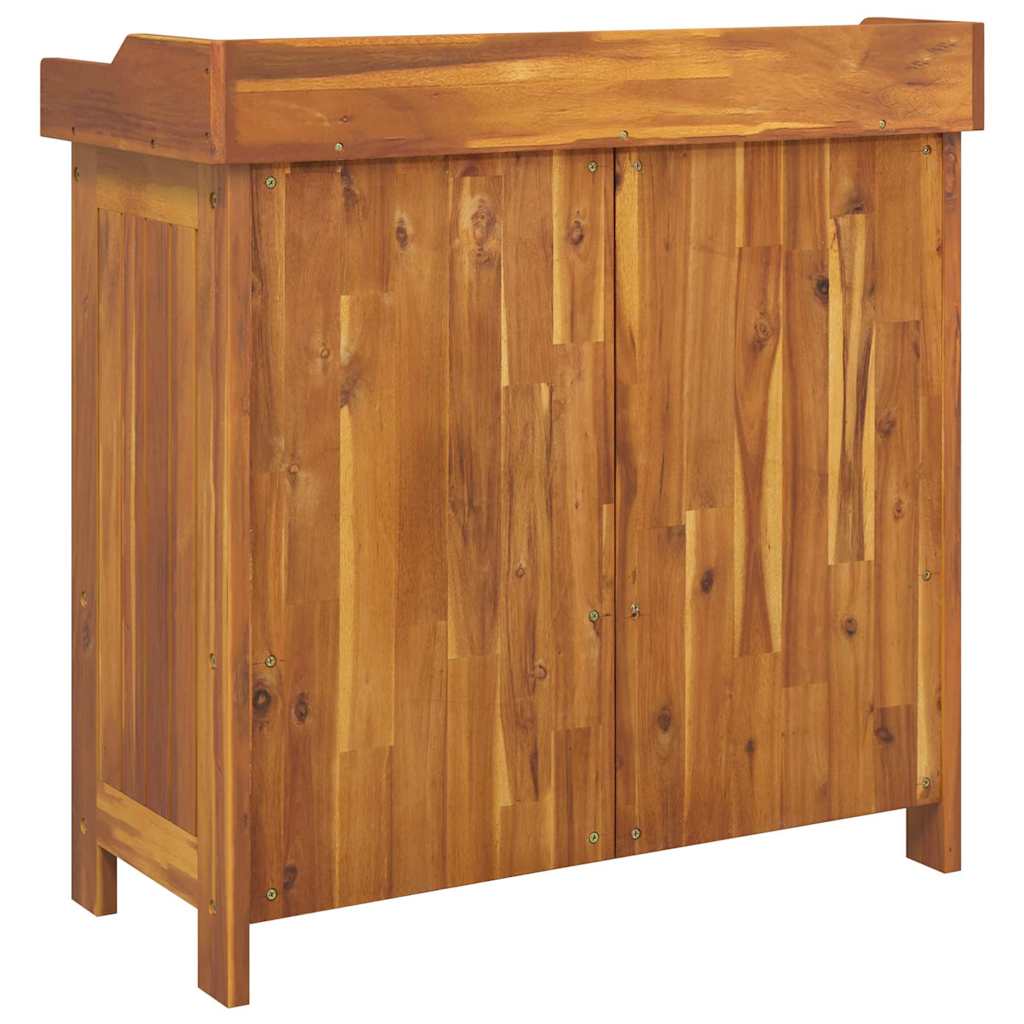 Armário de Jardim com gaveta Castanho 78 x 36.5 x 78cm