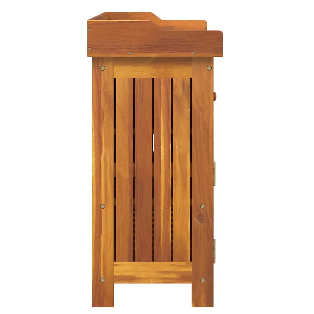 Armário de Jardim com gaveta Castanho 78 x 36.5 x 78cm