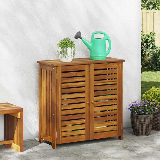 Armário de Jardim com armazenamento Castanho 90 x 40 x 90cm