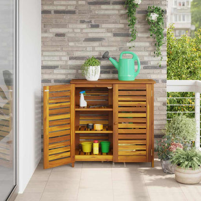 Armário de Jardim com armazenamento Castanho 90 x 40 x 90cm