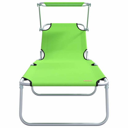 Espreguiçadeira 2-pessoa 2 pcs Verde 58 x 188 x 77cm tecido