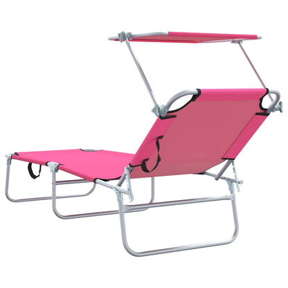 Espreguiçadeira 2-pessoa 2 pcs Rosa 58 x 188 x 77cm tecido
