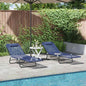 Espreguiçadeira dobrável 2 pcs Azul-marinho 182 x 55 x 85.5cm