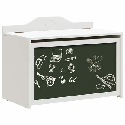 Caixa de Brinquedo Branco 73 x 33 x 55 cm Madeira processada