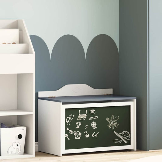 Caixa de Brinquedo Cinzento e branco 73 x 33 x 55 cm