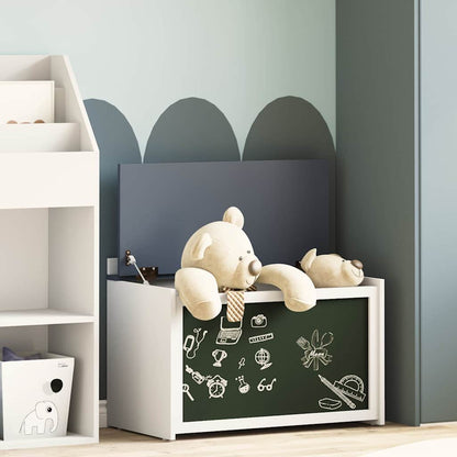 Caixa de Brinquedo Cinzento e branco 73 x 33 x 55 cm